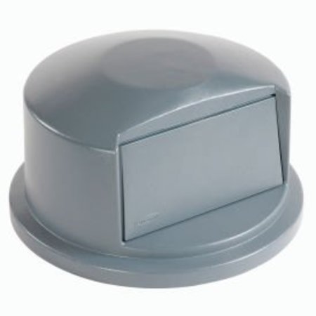 RUBBERMAID COMMERCIAL Dome Lid For 32 Gallon Round Trash Container - Gray FG263788GRAY